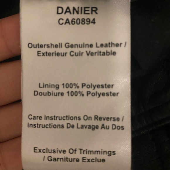 Danier genuine leather jacket - Picture 4 of 4